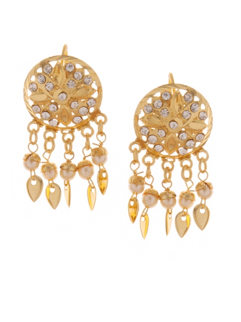 

Rubans Gold-Toned Classic Drop Earrings
