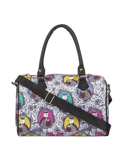 

LEGAL BRIBE Multicoloured & White Printed Handheld Bag, Multi