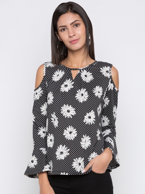 

Globus Women Black Printed Top