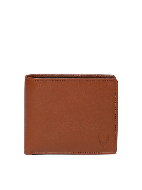 

Hidesign Men Tan Solid Two Fold Leather Wallet