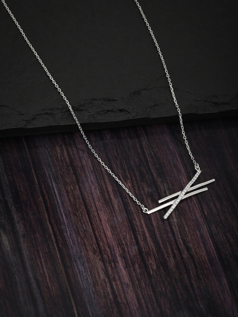 

Carlton London 925 Sterling Silver Collar Necklace
