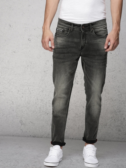 

Ecko Unltd Men Charcoal Grey Tapered Fit Mid-Rise Clean Look Jeans