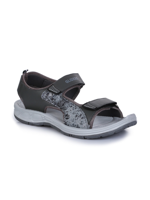 

Coolers Men Grey Printed Sports Sandals