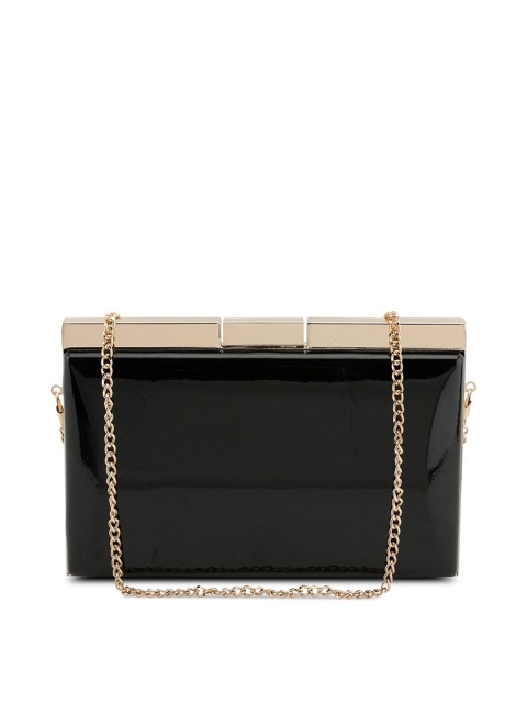 

Kazo Black Solid Clutch