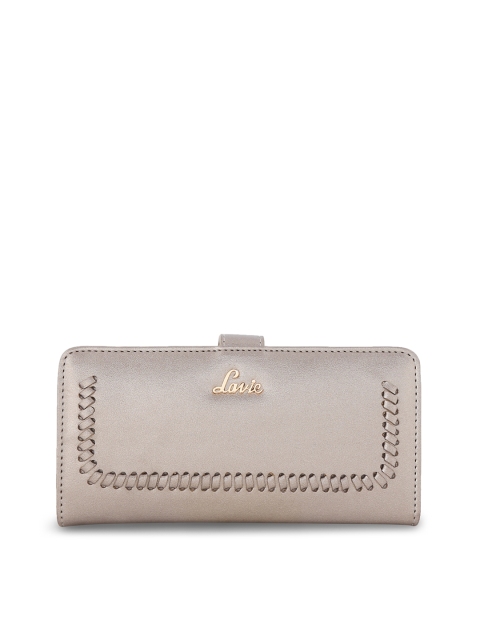 

Lavie Women Grey Solid Two Fold Wallet