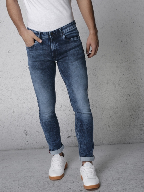 

Ecko Unltd Men Blue Super Slim Fit Mid-Rise Clean Look Stretchable Jeans
