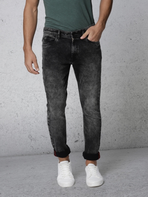 

Ecko Unltd Men Charcoal Grey Super Slim Fit Mid-Rise Clean Look Stretchable Jeans