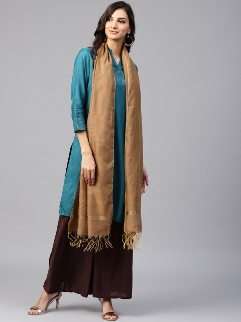 

W Brown Solid Dupatta