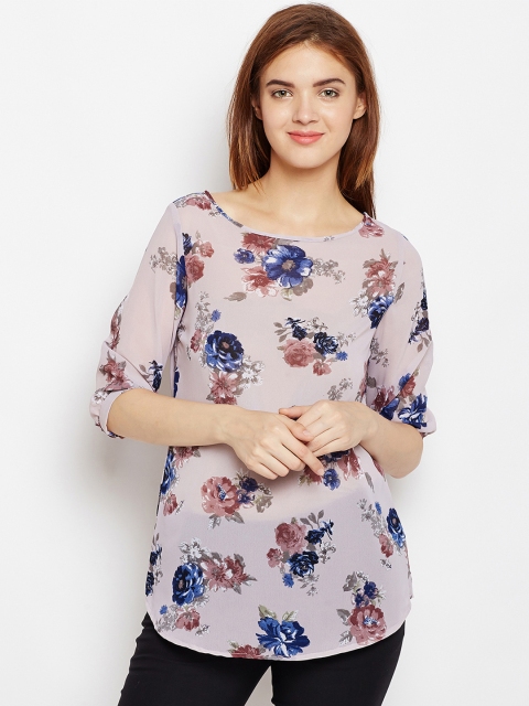 

AASK Women Mauve Printed Top