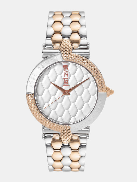

Just Cavalli Women Silver-Toned Analogue Watch JC1L047M0095