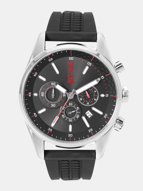

Just Cavalli Men Black Chronograph Watch JC1G053P0025