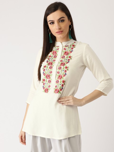 

Libas Off-White Emboidered Kurti