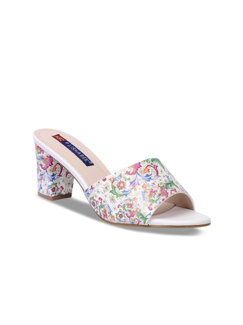 

MSC Women White Printed Sandals