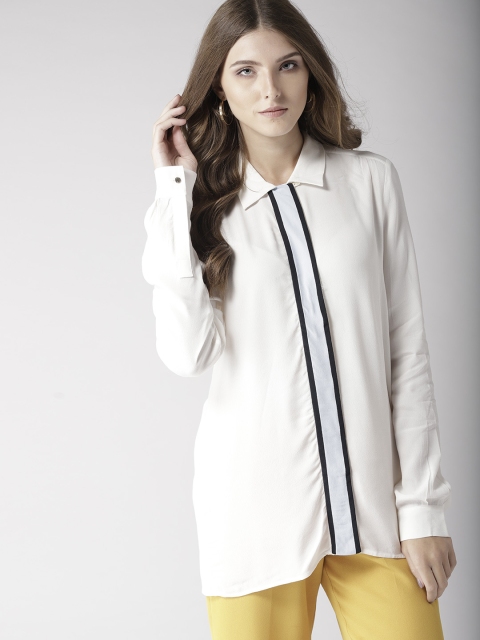 

Tommy Hilfiger Women White Regular Fit Solid Casual Shirt