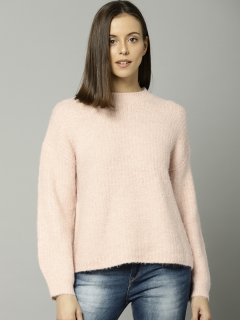 

Marks & Spencer Women Pink Solid Pullover