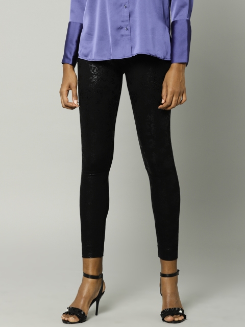 

Marks & Spencer Black Printed Leggings