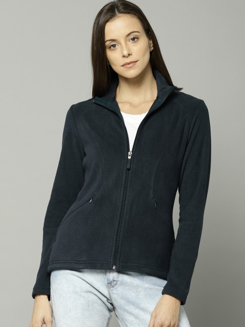 

Marks & Spencer Women Navy Blue Solid Sweatshirt