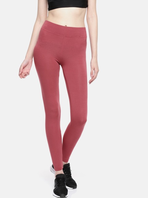 

Marks & Spencer Women Pink Solid Leggings