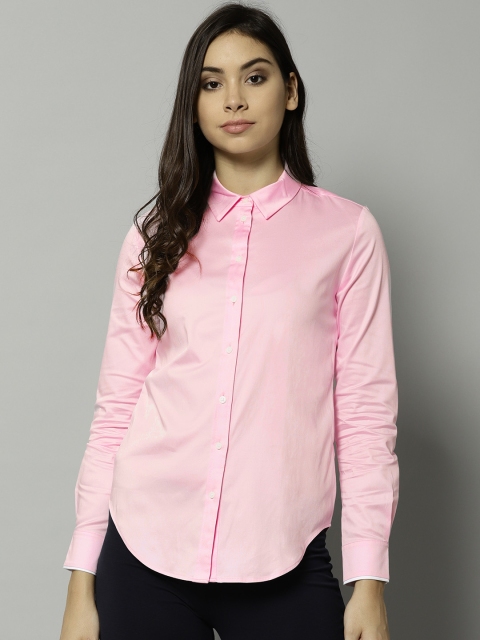

Marks & Spencer Women Pink Regular Fit Solid Formal Shirt