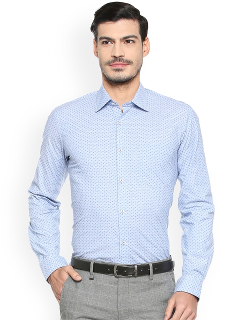 

Van Heusen Men Blue Slim Fit Printed Formal Shirt