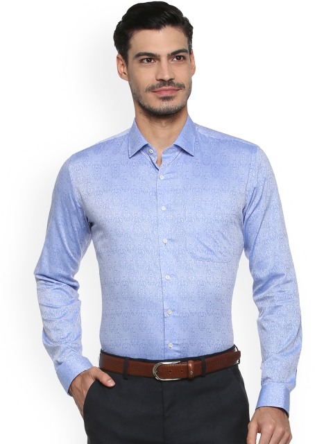 

Van Heusen Men Blue Slim Fit Printed Formal Shirt