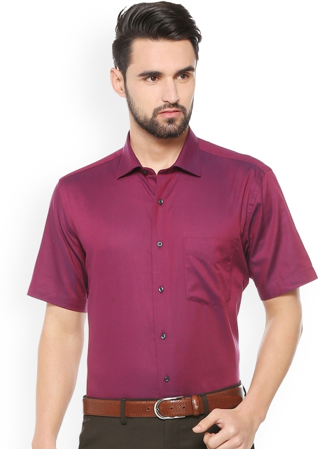 

Van Heusen Men Purple Regular Fit Self Design Formal Shirt