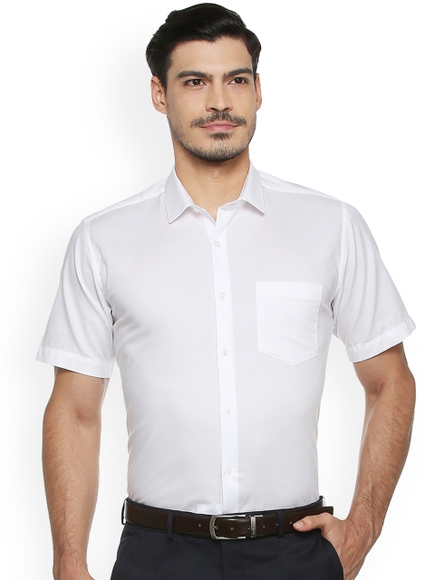 

Van Heusen Men White Regular Fit Self Design Formal Shirt