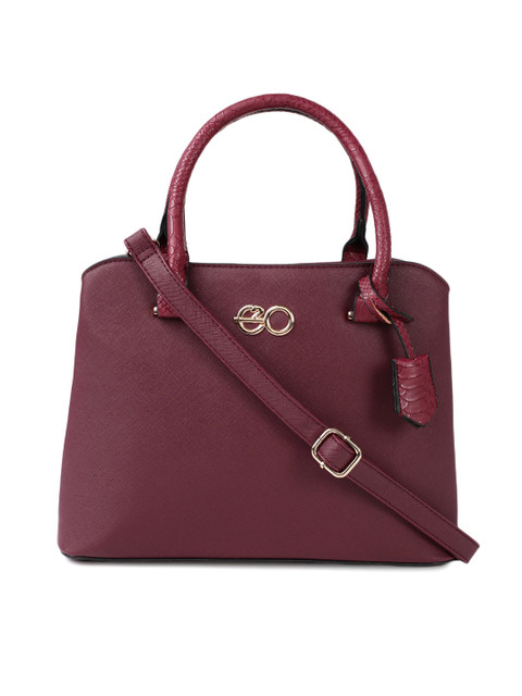 

E2O Maroon Solid Handheld Bag