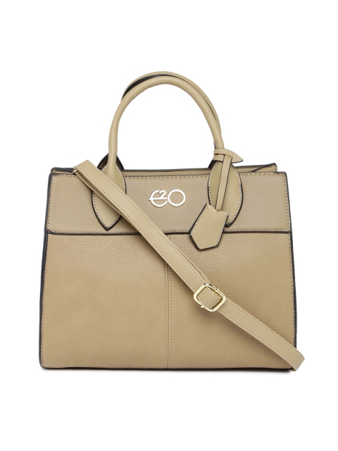 

E2O Beige Solid Handbag