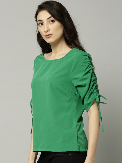 

Marks & Spencer Women Green Solid Top