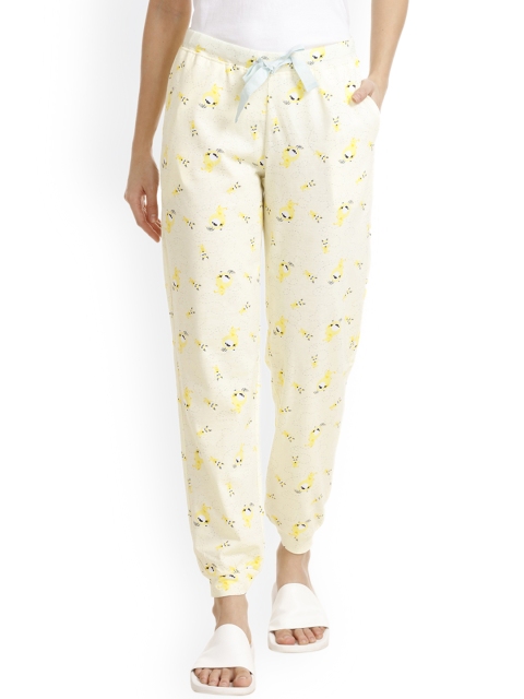 

Zivame Yellow Printed Pyjamas ZI6408FASHYELOW