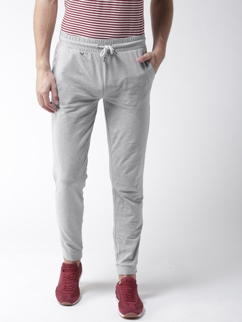 

Tommy Hilfiger Men Grey Melange Solid Joggers