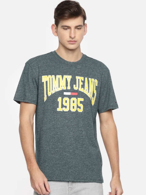 

Tommy Hilfiger Men Blue Printed Round Neck T-shirt