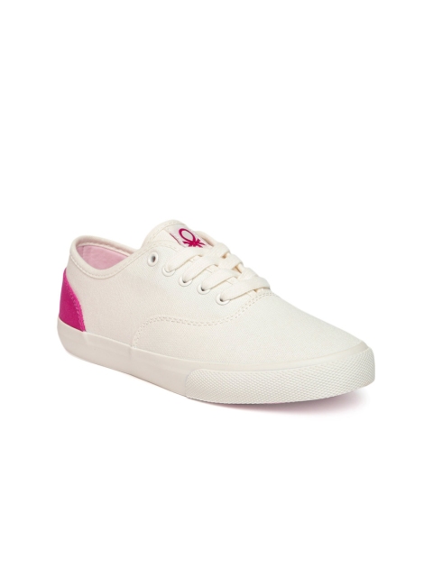 

United Colors of Benetton Women White Sneakers
