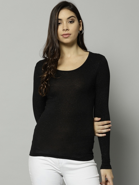 

Marks & Spencer Women Black Shimmery Thermal Top T619100S