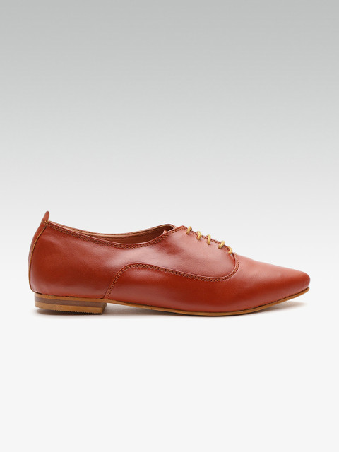 

Street Style Store Tan Brown Women Oxfords