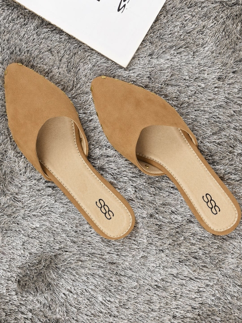 

Street Style Store Women Brown Solid Mules