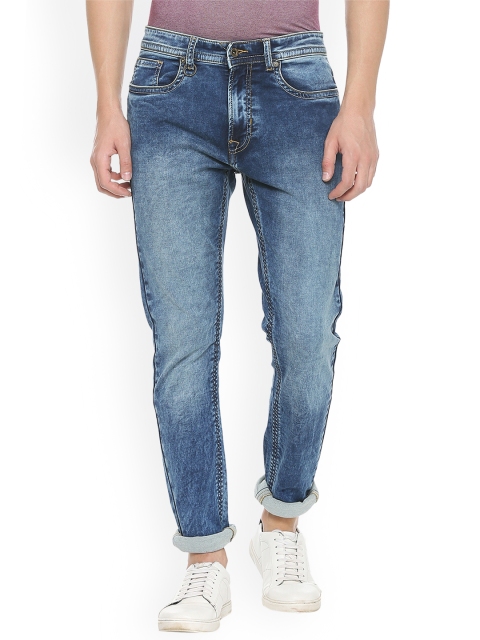 

Peter England Casuals Men Blue Slim Fit Mid-Rise Clean Look Stretchable Jeans