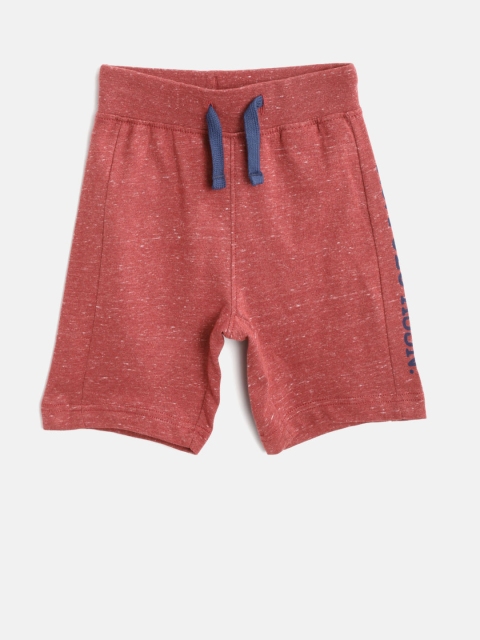 

U.S. Polo Assn. Kids Boys Brick Red Solid Regular Fit Shorts