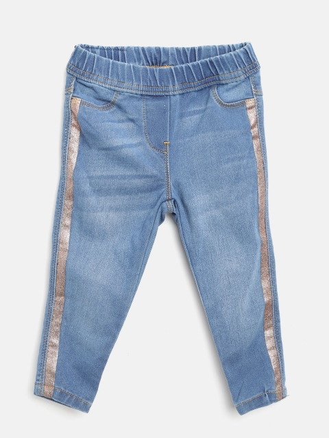 

U.S. Polo Assn. Kids Girls Blue Washed Skinny Fit Jeggings