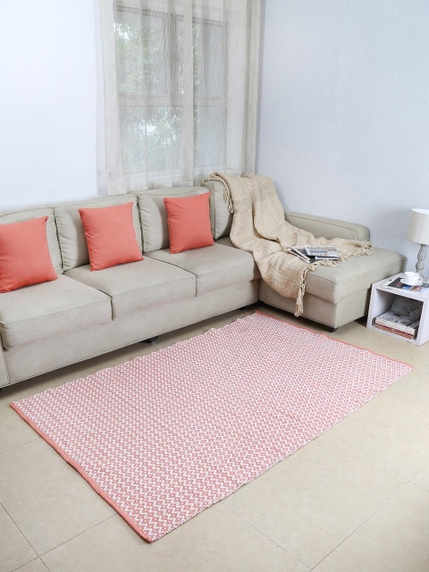

House This Pink & White Printed Mat