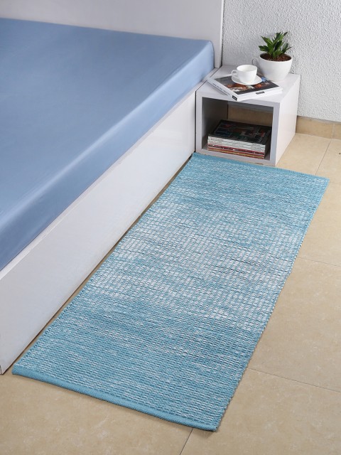 

House This Blue & White Printed Mat