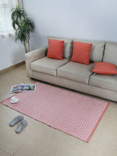 

House This Pink & White Printed Mat