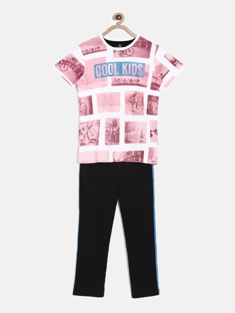 

Sweet Dreams Red Printed Lounge Set