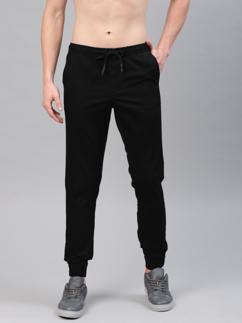 

HRX by Hrithik Roshan Men Black Solid Joggers