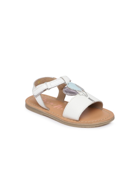 

Aria Nica Girls White Open Toe Flats