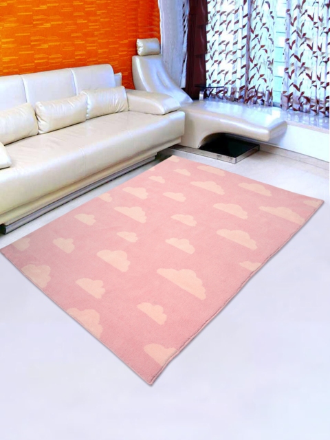 

Saral Home Soft Microfiber Anti Slip Kids Design Floor Carpet, Pink