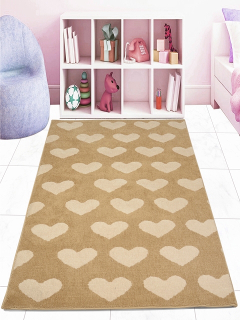 

Saral Home Beige Printed Anti Skid Floor Carpet