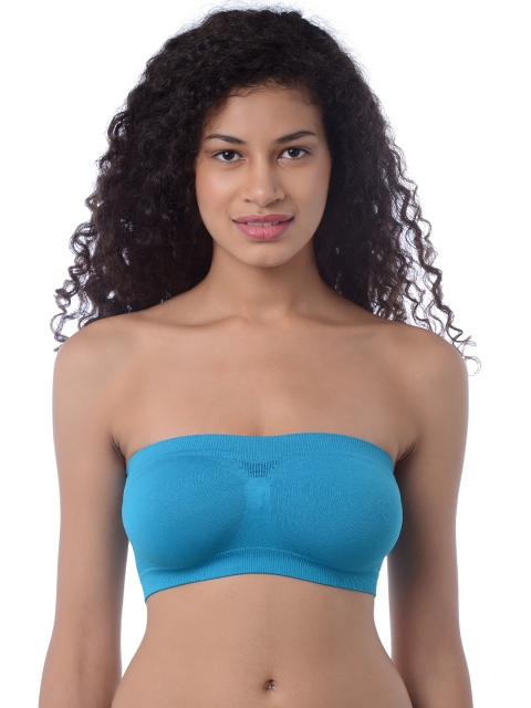 

Da Intimo Turquoise Blue & Turquoise Blue Solid Non-Wired Non Padded T-shirt Bra