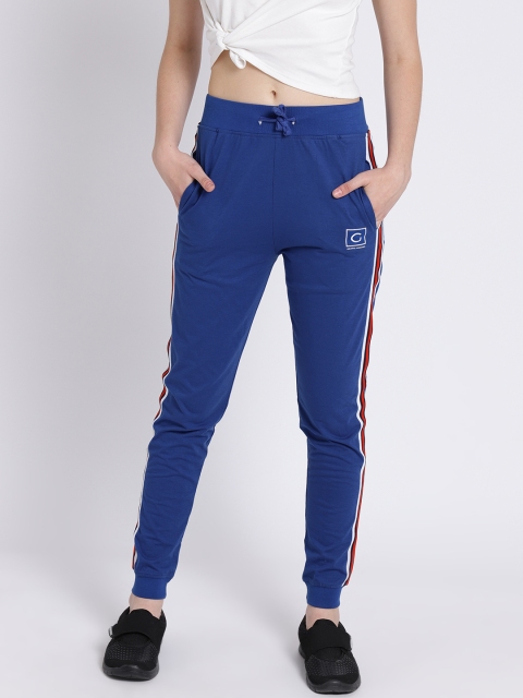

Griffel Women Blue Cotton Slim Fit Joggers
